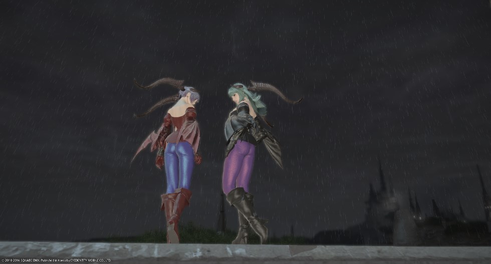 다크스토커즈 - 모리건.리리스 코스프레룩 트윈샷 [스압주의]_1.png