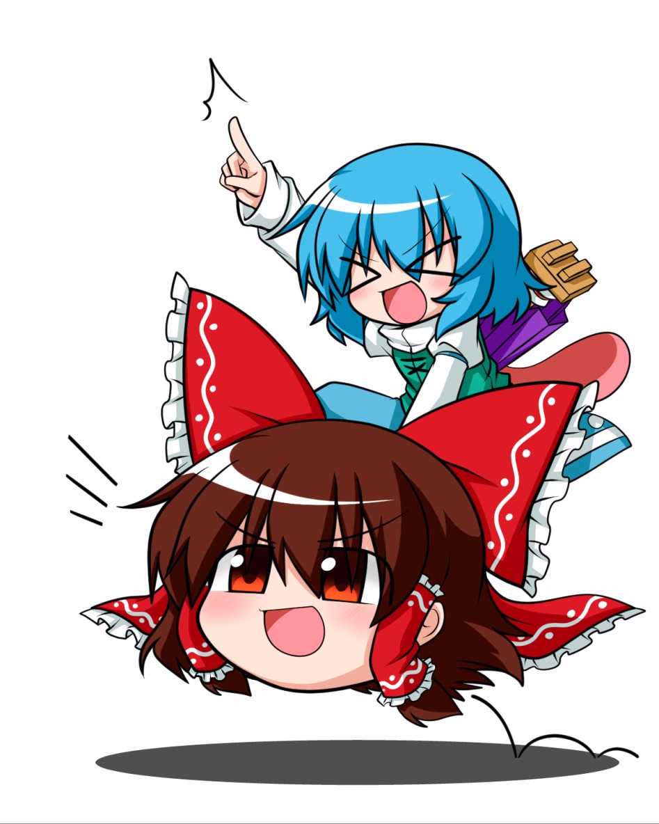 hakurei reimu and tatara kogasa (touhou) drawn by katsumi5o - 0619f8b013014f50da37fd92dd525038.jpg