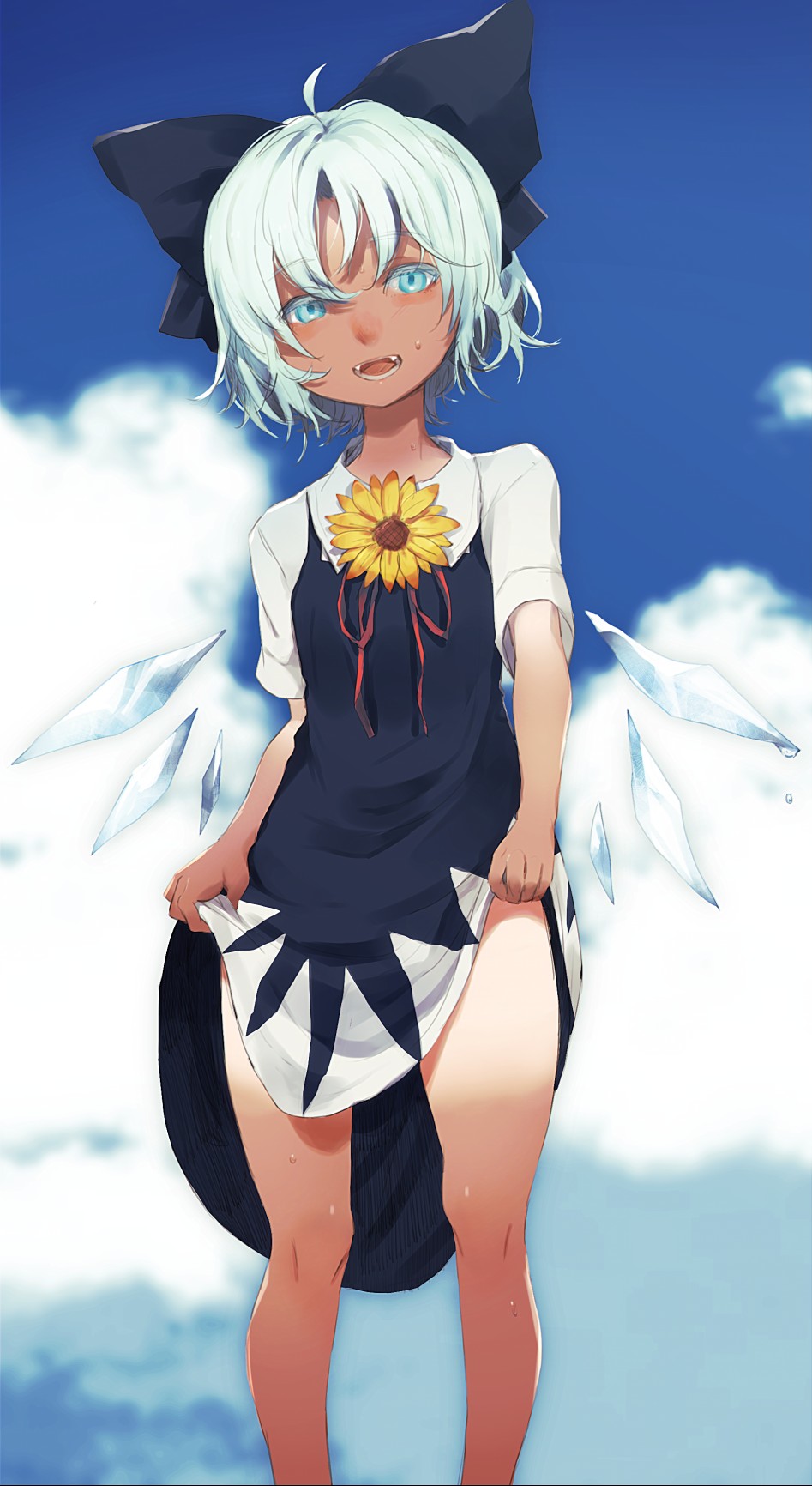 cirno (hidden star in four seasons and touhou) drawn by migihidari (puwako) - dcf2639a05a4f9566a559a134950e133.png
