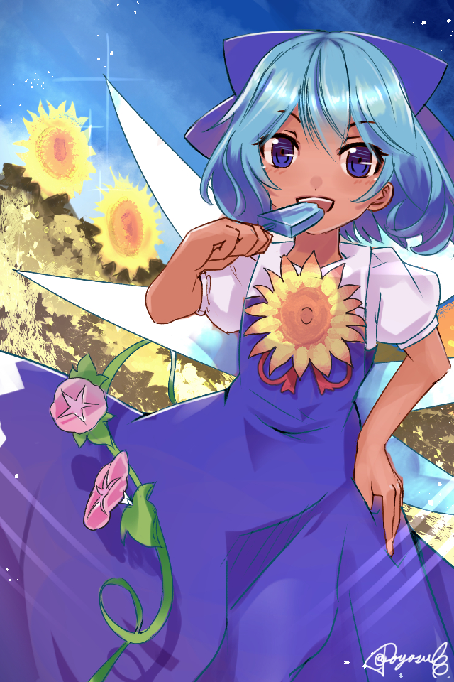 cirno (hidden star in four seasons and touhou) drawn by poyosuke - 68d8b363310795c473d7da5c21a8bc5e.jpg