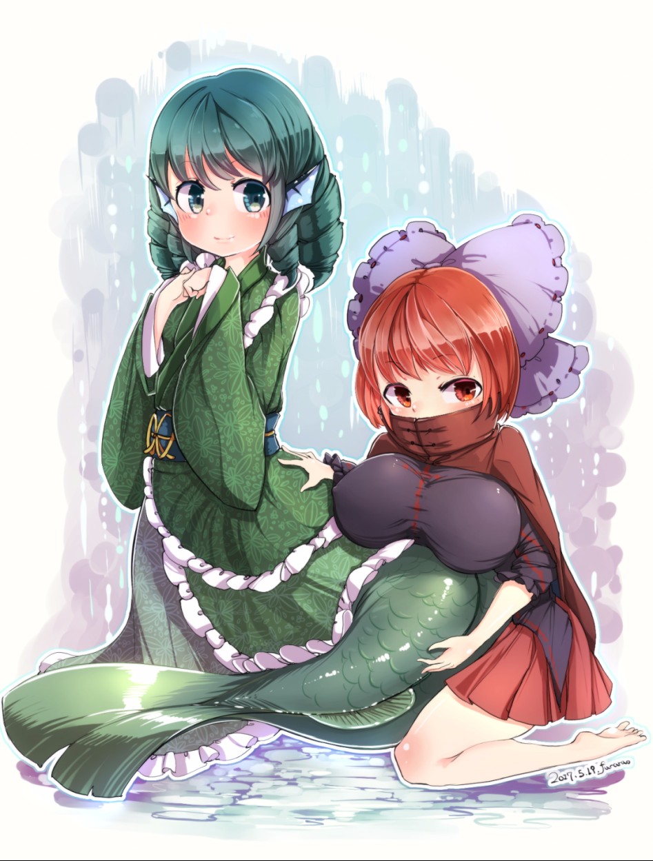 sekibanki and wakasagihime (touhou) drawn by furim - f4b26733ff7da4053d8080fd7e2bb0ff.jpg