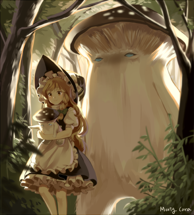 kirisame marisa, mushroom child, and mushroom parent (dark souls, souls (from software), and touhou) drawn by silence girl - 893ae3300cddbb719189f4b828d4435e.png