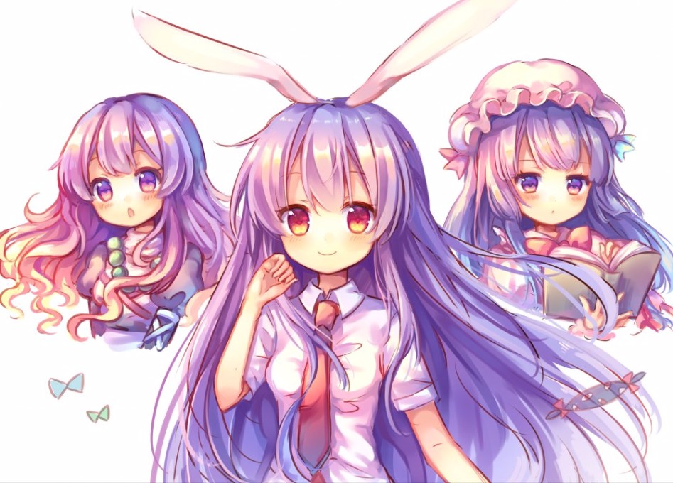 hijiri byakuren, patchouli knowledge, and reisen udongein inaba (touhou) drawn by pjrmhm coa - 97183819390abc1b2166a39d9f8c901f.jpg