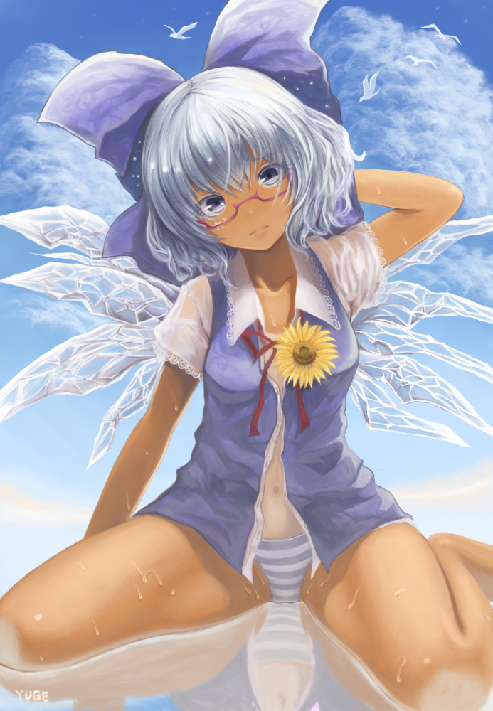 cirno and tanned cirno (hidden star in four seasons and touhou) drawn by yuge ( yuge ) - 1a5d05dbf19acc3f371c952617aa210e.jpg