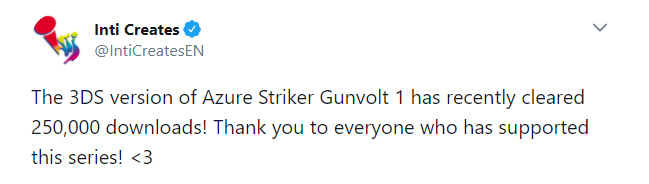 3DS판 푸른뇌정 건볼트 1, 25만 다운로드 판매 돌파_2.png