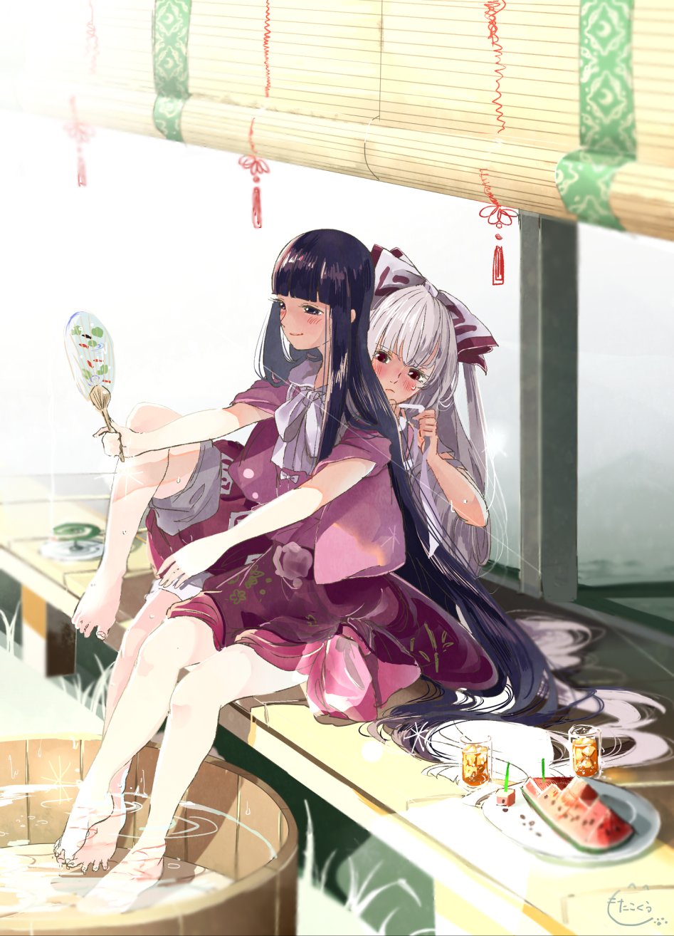 __fujiwara_no_mokou_and_houraisan_kaguya_touhou_drawn_by_mokoiscat__7f73db4edf24ef3815d8aedaf3b54d77.png