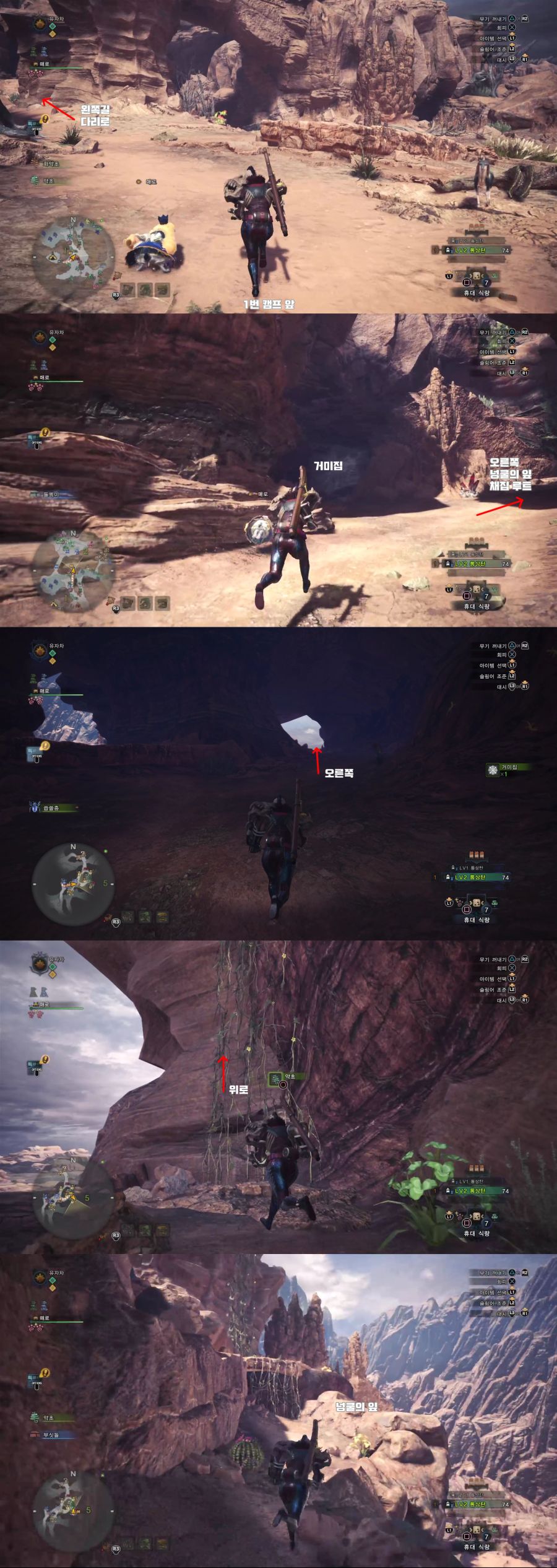 초반에 포획재료 모으기 (고대수의 숲, 개미뚝 황야)_11.jpg