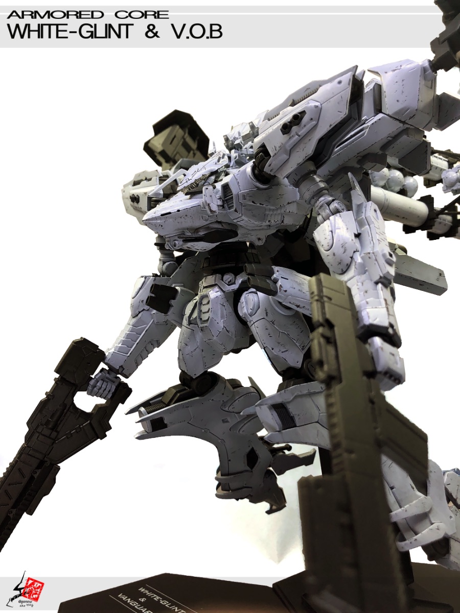 아머드코어 화이트 글린트(White Glint) V.O.B 도색 및 웨더링_13.jpeg