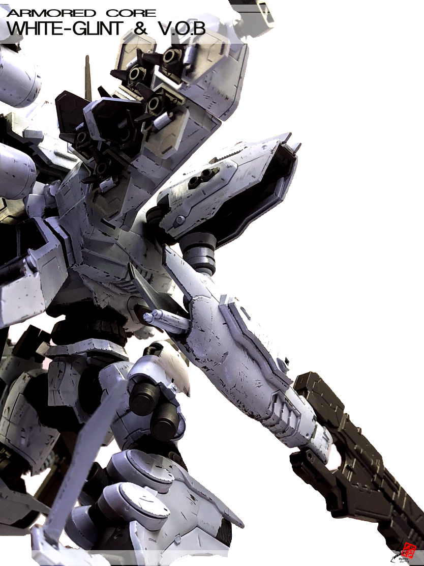 아머드코어 화이트 글린트(White Glint) V.O.B 도색 및 웨더링_17.jpeg