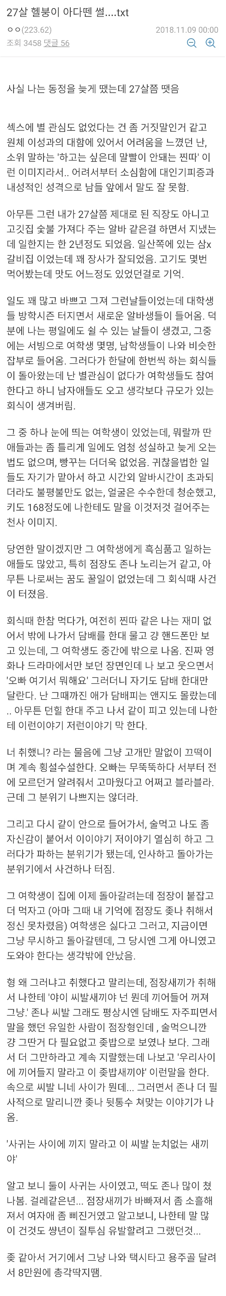 디씨 헬게이 27살에 아다 뗀 썰 . TXT_1.jpg