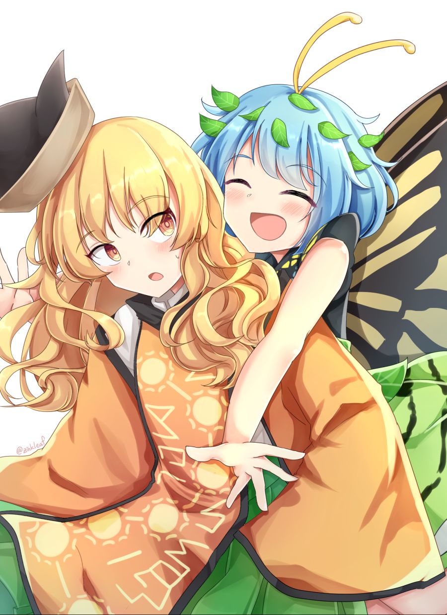 __eternity_larva_and_matara_okina_touhou_drawn_by_yu_cha__d82d8a95a66c5cffd876d79c73b93560.png