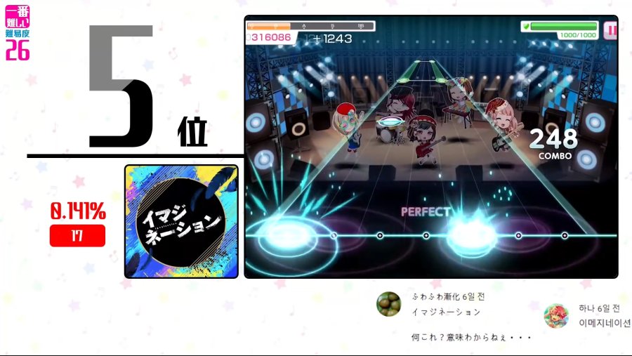 [バンドリ！] 皆さんが選んだ一番難しい「難易度26」 _ Most Difficult Song on Level '26'.mp4_20190106_200622.586.jpg