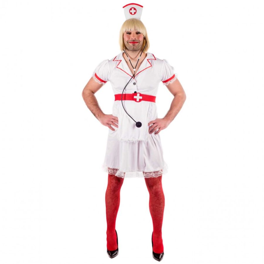 Мужик в костюме медсестры