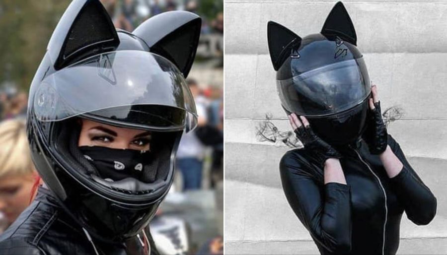 도로에서 고양이 귀 오토바이 헬멧 첨 봤는데 ㅋㅋ_1.jpg