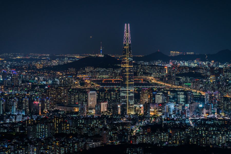 미세먼지 제로였던 날의 서울 풍경