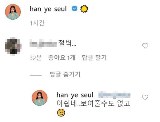 한예슬 인스타 악플 대처.jpg_1.jpg