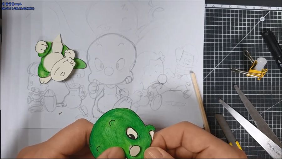 페이퍼아트로 아기공룡 둘리 둘리 챌린지_4.png