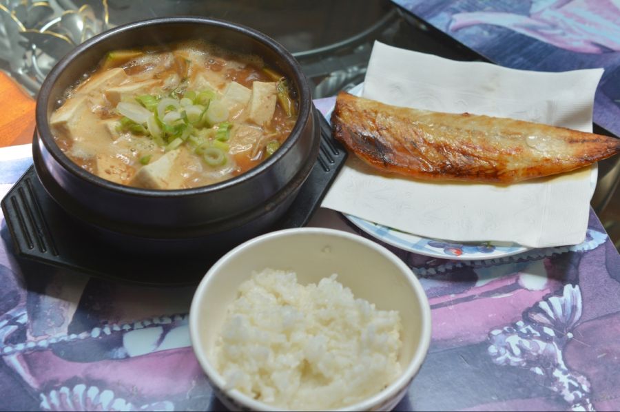 곱창된장찌개와 고등어구이ㅎ