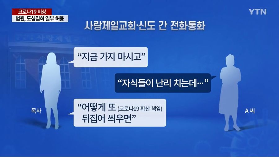 사랑제일교회 목사, 코로나19 의심증상 교인에 "검사 미뤄라"_4.jpg