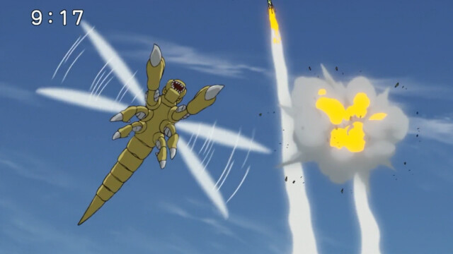 디지몬,스포) 오늘 버드라몬과 원뿔몬의 활약_4.png