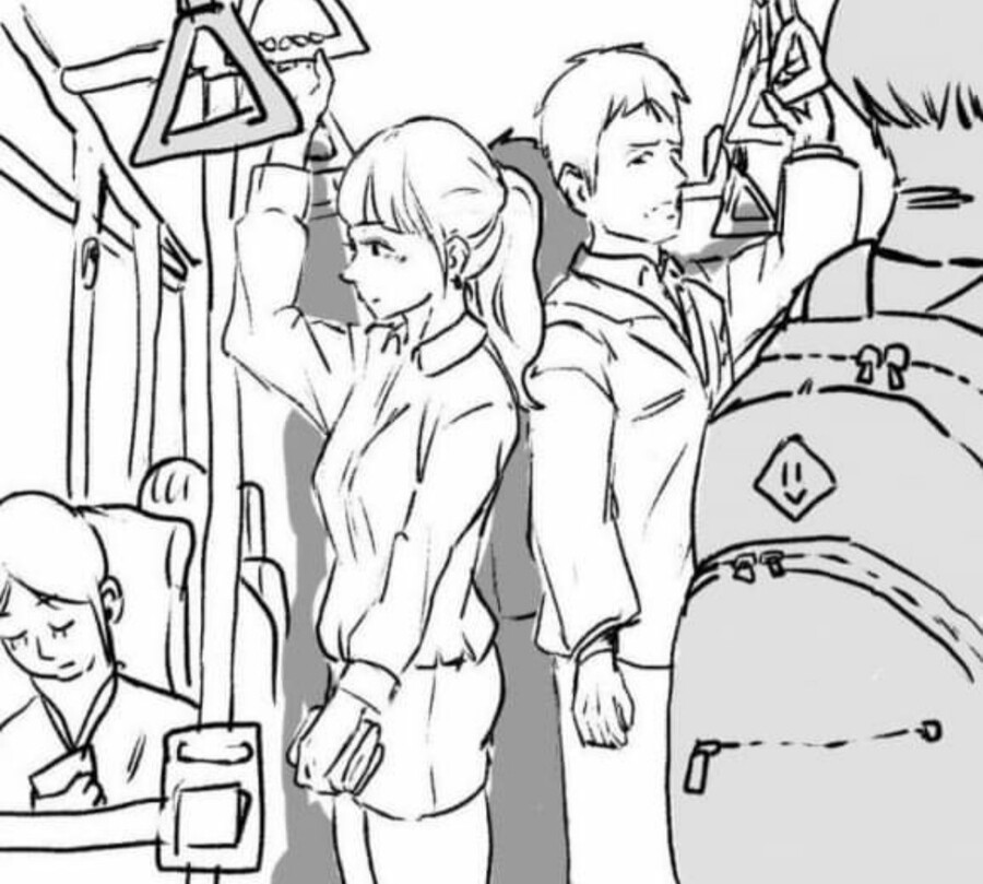 manga) 버스에서 아내 엉덩이 만지는 만화_1.jpg