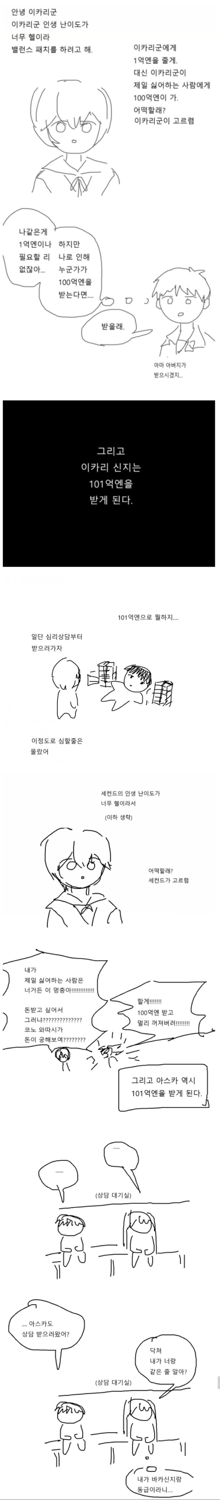 에바) 101억을 받은 신지와 아스카_1.jpg