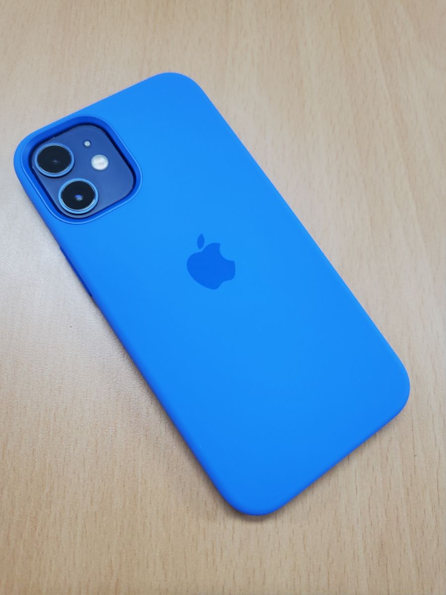 아이폰12 미니 블루 + 카프리 블루 실리콘 케이스_6.jpg