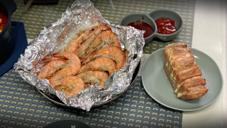 집에서 밥 해먹습니다 - 자작, 아코디언스팸/새우소금구이_2.jpg