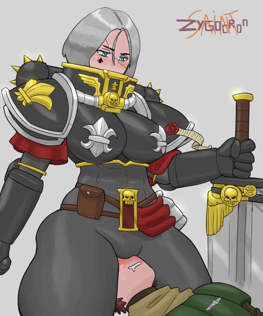 워해머) 수녀 뷰지에 코박죽하는 가드맨_1.png