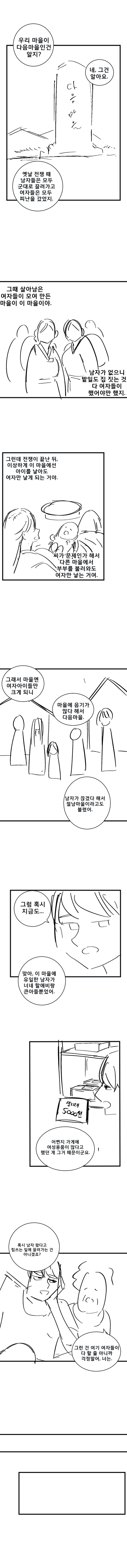 여자뿐인 마을에서 "구멍가게"운영하는 만화_7.jpg