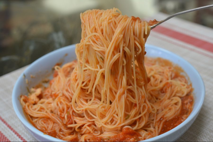 대충 해묵는 칠리 토마토 엔젤헤어 파스타ㅎ