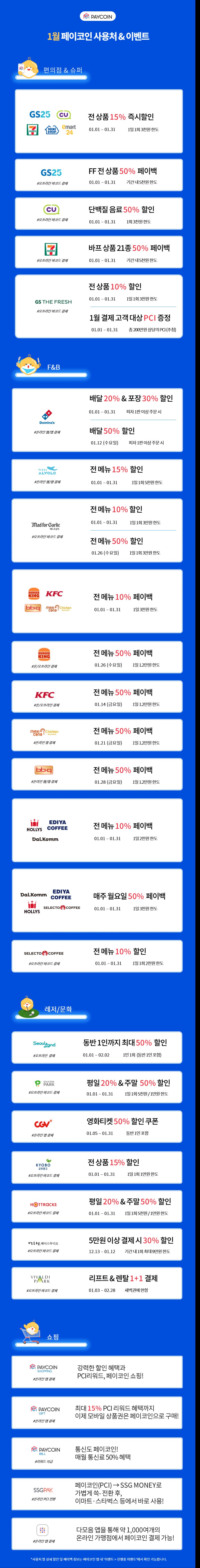 페이코인 1월 행사