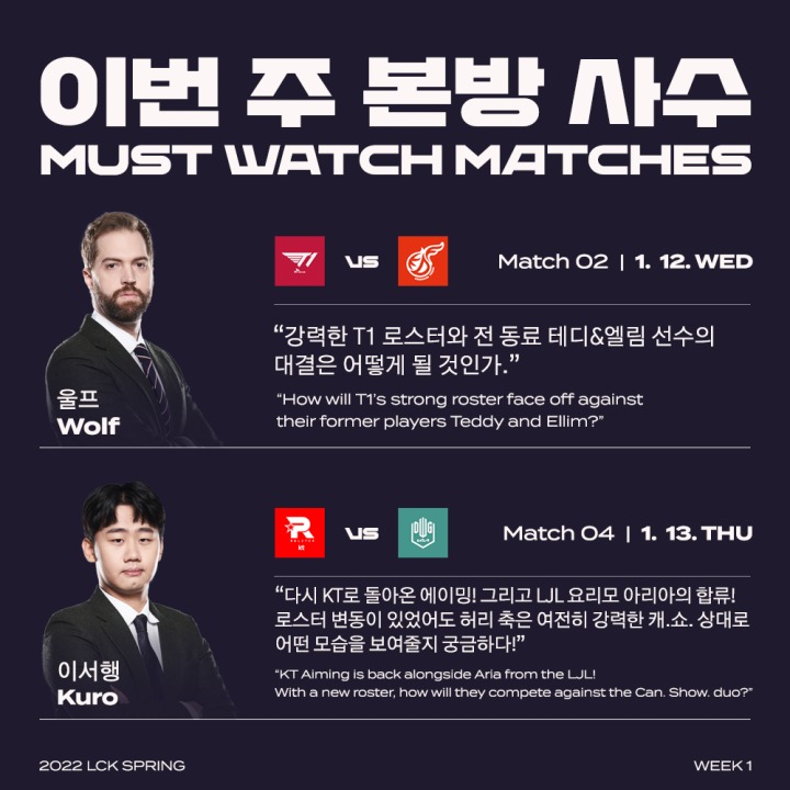 [그래픽] 2022 LCK 스프링 1주차 본방사수1(제공=LCK).png