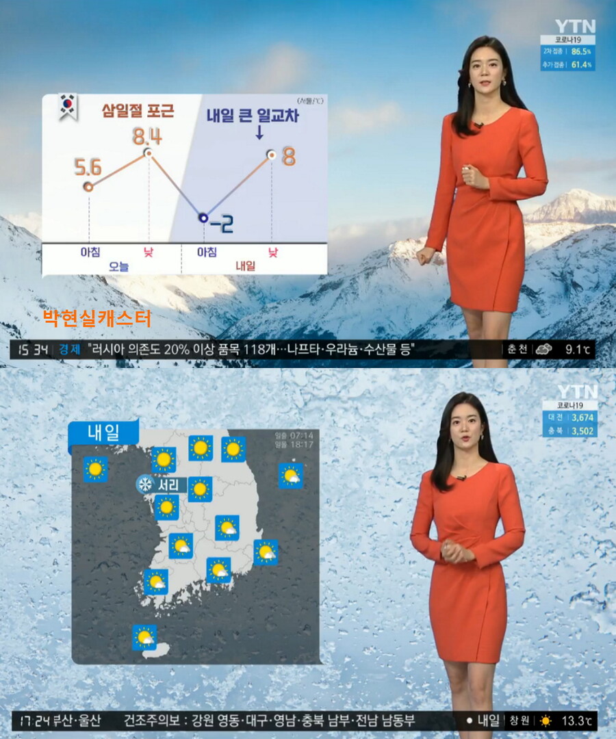 내일, 큰 일교차 (아침 영하권, 대기 건조, 한낮 10도 내외)_1.jpg