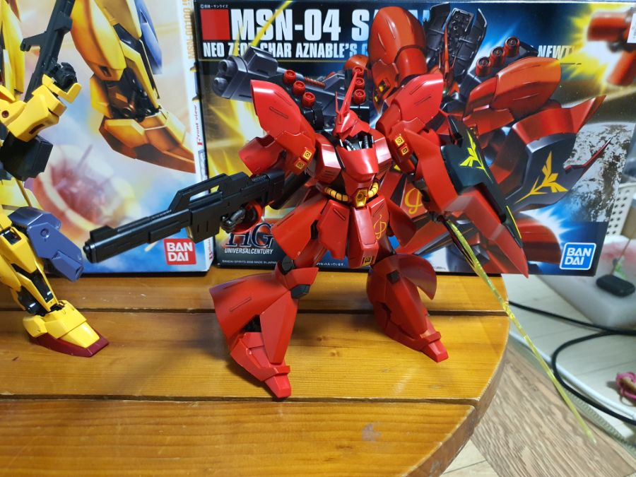 샤아 2기체 (MG 백식&밸류트 시스템, HGUC 사자비) 조립했네요_4.jpg