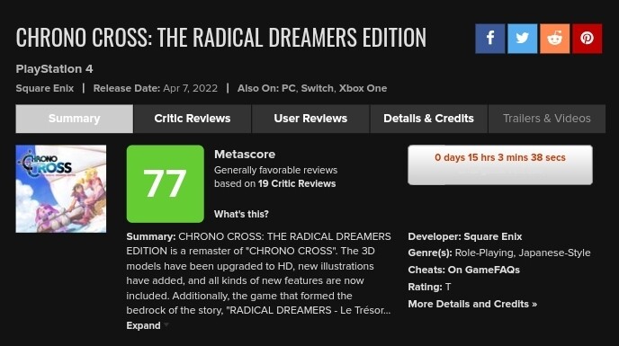 [메타크리틱] 크로노크로스 리마스터_1.jpg