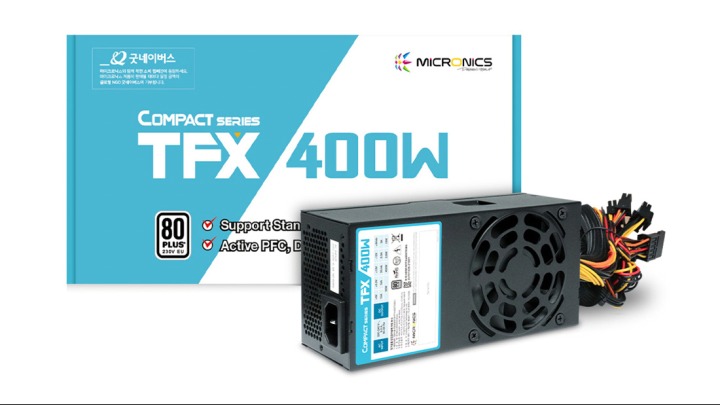 한미마이크로닉스, 컴팩트 TFX 400W 초소형 파워서플라이 출시