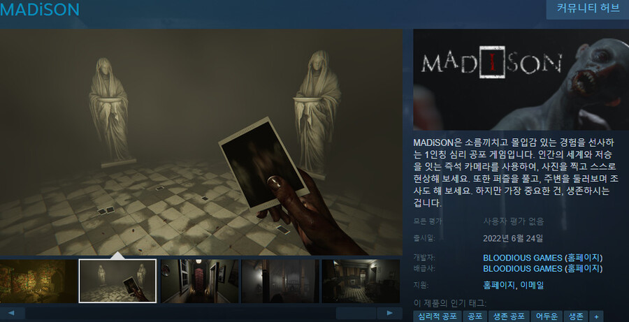 공포게임 MADiSON, 6월 24일 출시예정_1.png