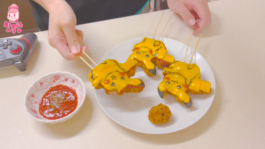 남편에게 피카츄 돈까스(상급자 버전)를 만들어줬습니다_19.jpg