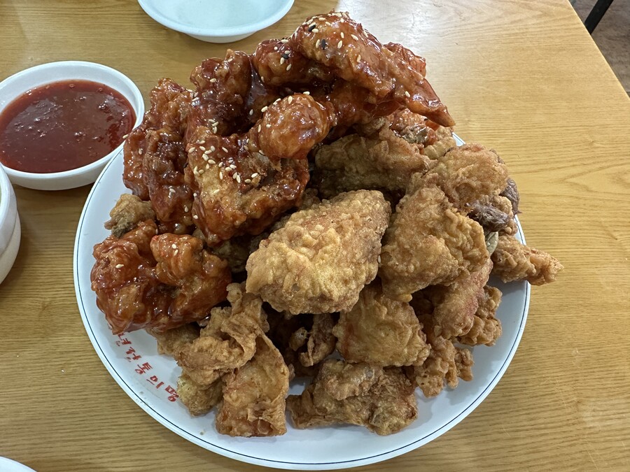 광주 양동시장 수일통닭