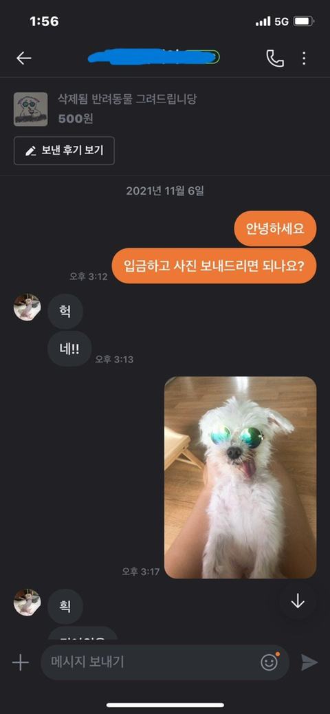 당근마켓에서 초등학생에게 그림 의뢰_1.jpg