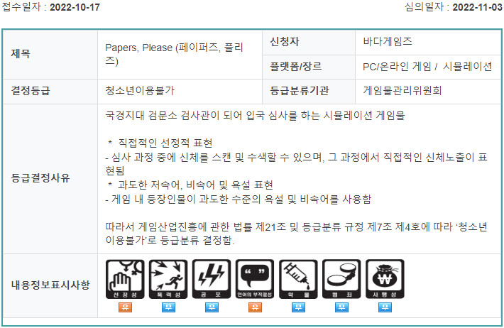 어라? 페이퍼 플리즈 등급분류 통과되었네?_1.png