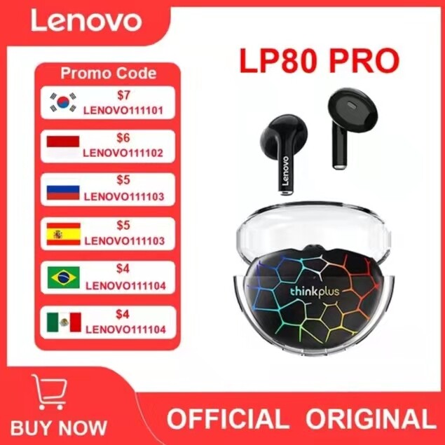 오리지널 레노버 LP80프로 블루투스 이어폰 ($7.49/무료)_1.jpg