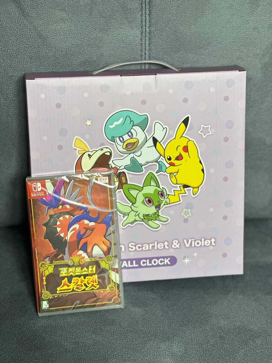 포켓몬스터 스칼렛 + 예약특전 벽시계_1.jpg