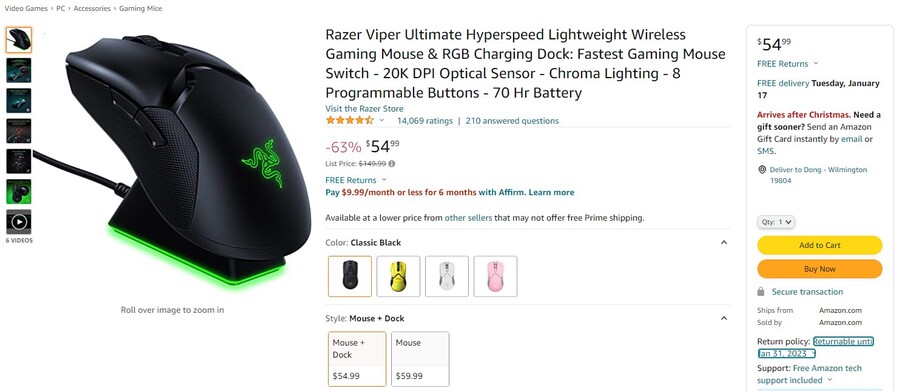 [아마존/11마존] 레이저 바이퍼 얼티메이트 (55$/직배 8.63$)_1.jpg