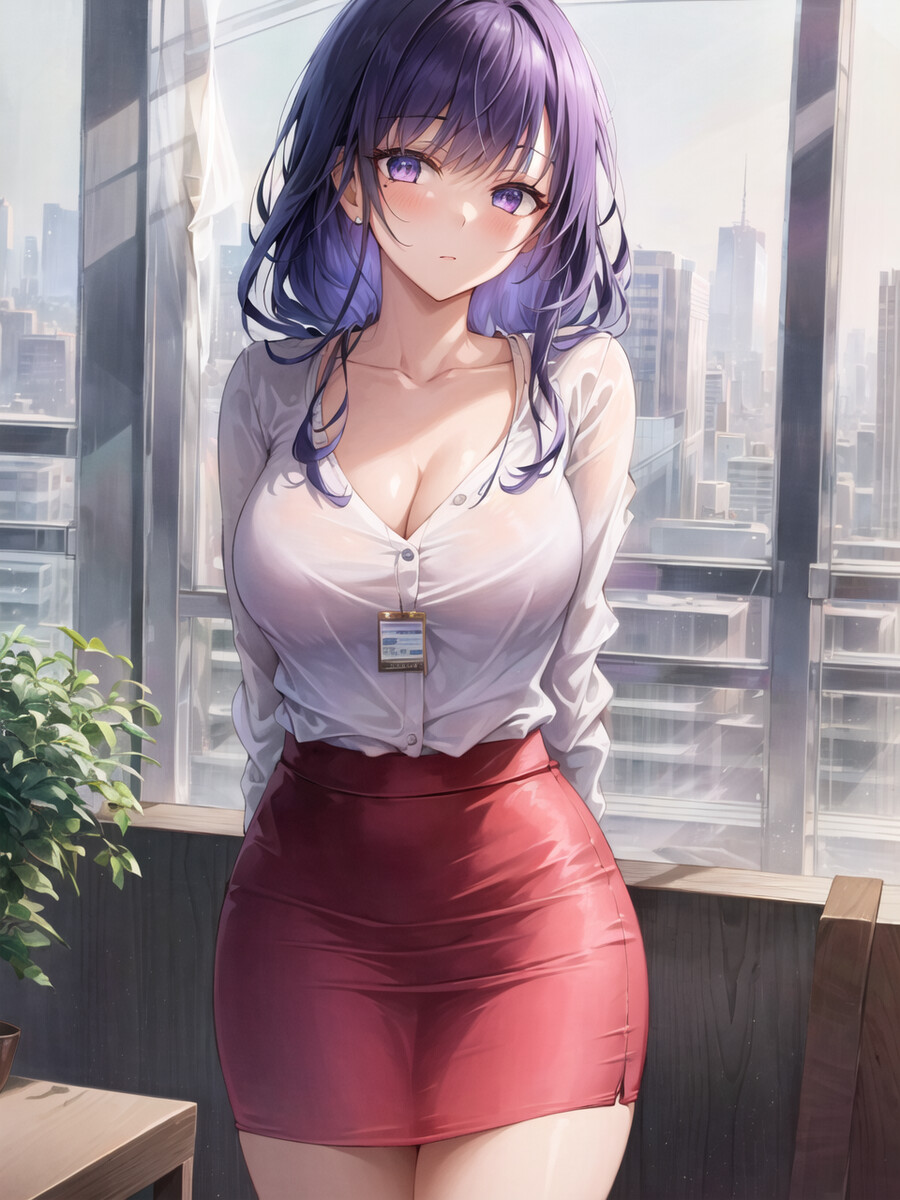 원신 AI가 그린 야한 직장상사 라이덴 쇼군