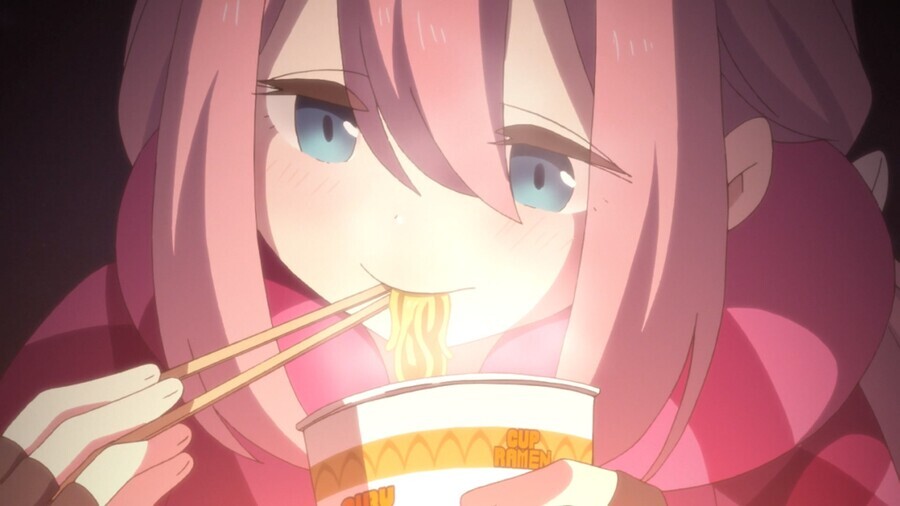 유루캠)카레면을 야하게 먹는 나데시코_1.jpg