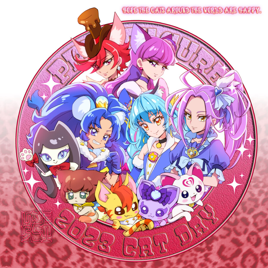 [프리큐어 시리즈] 고양이의 날 기념 일러스트_1.jpg