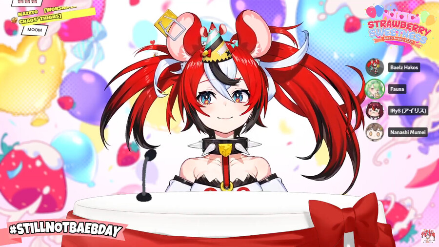 버튜버) 땃쥐 생일에 파우나, 아이리스, 무메이 등장_1.png