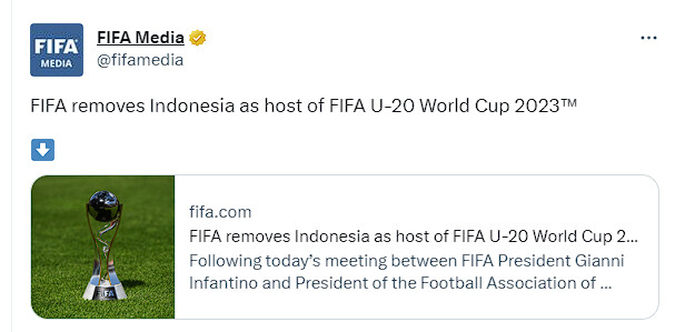 축구) 인도네시아 U20 월드컵 개최권 박탈_1.png